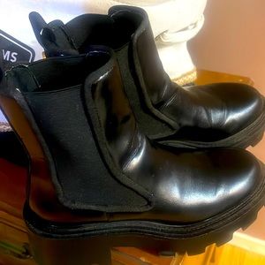 Zara platform ankle boots